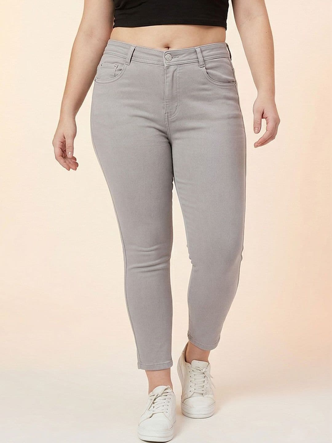 DressBerry Curve Women Holborne Regular Fit High-Rise Light Fade Stretchable Jeans - view 1