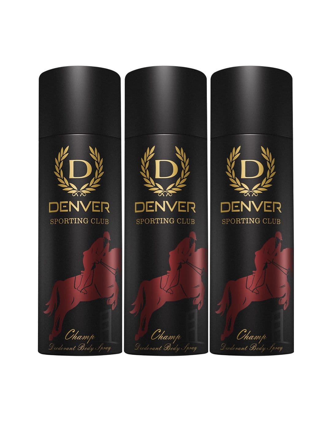 Denver Men Set of 3 Sporting Club Champ Deodorant Body Spray - 180 ml each - view 1