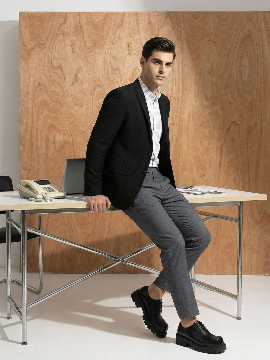INVICTUS Single-Breasted Formal Blazer - view 1