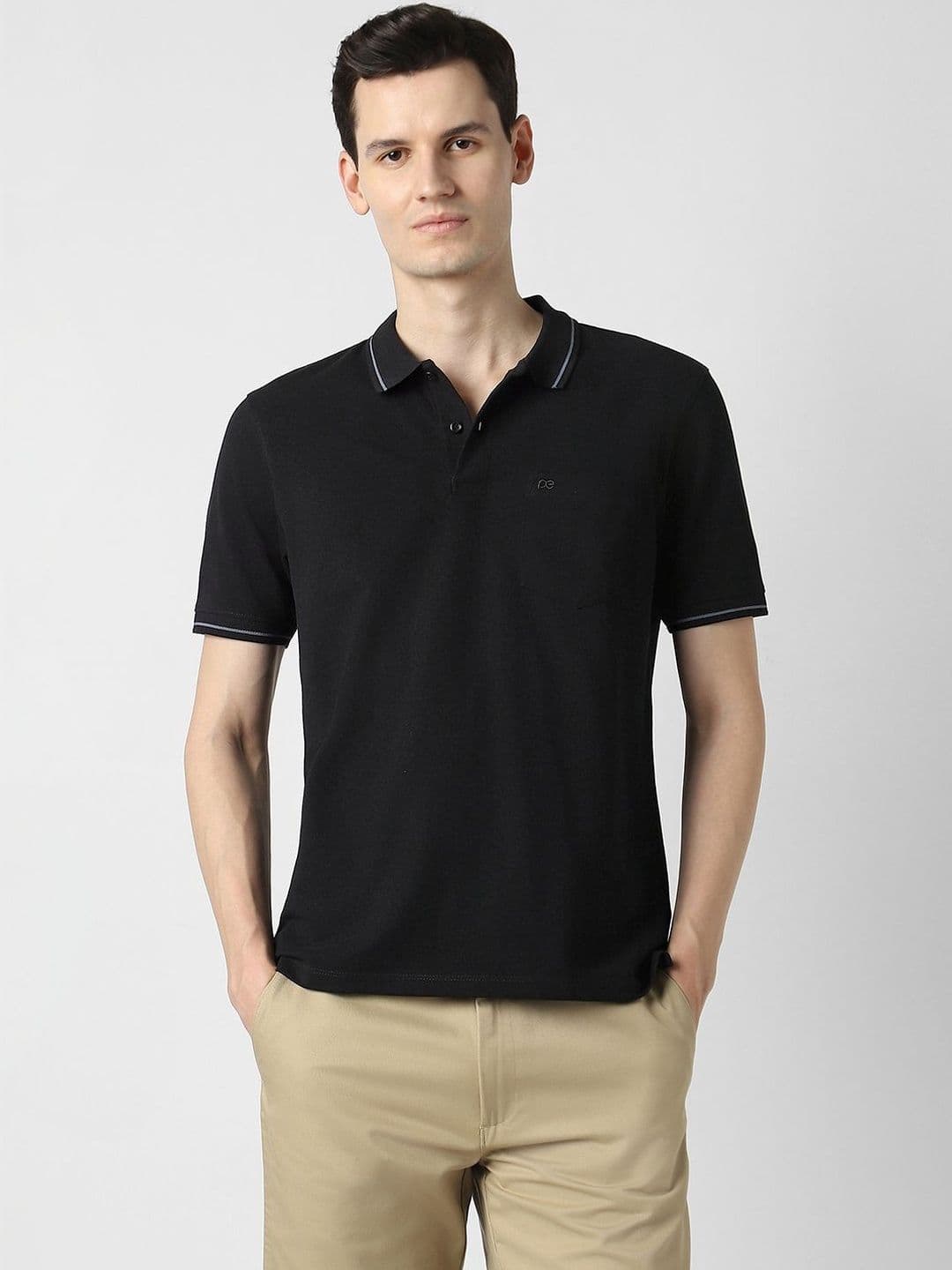 Peter England Casuals Men Polo Collar T-shirt - view 1