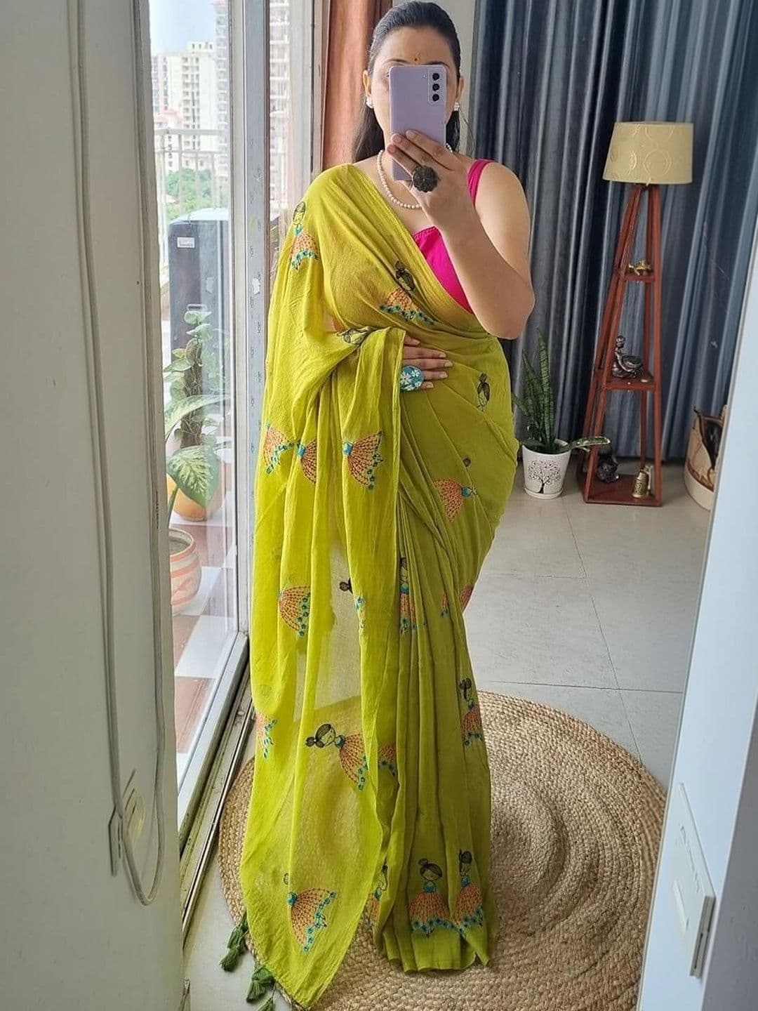 TWRIL Pure Cotton Saree - view 1