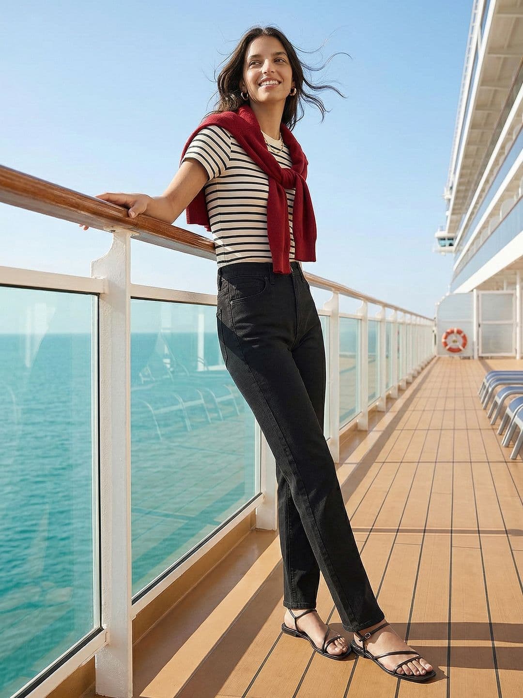 Nautica Women Slim Fit Stretchable Jeans - view 1