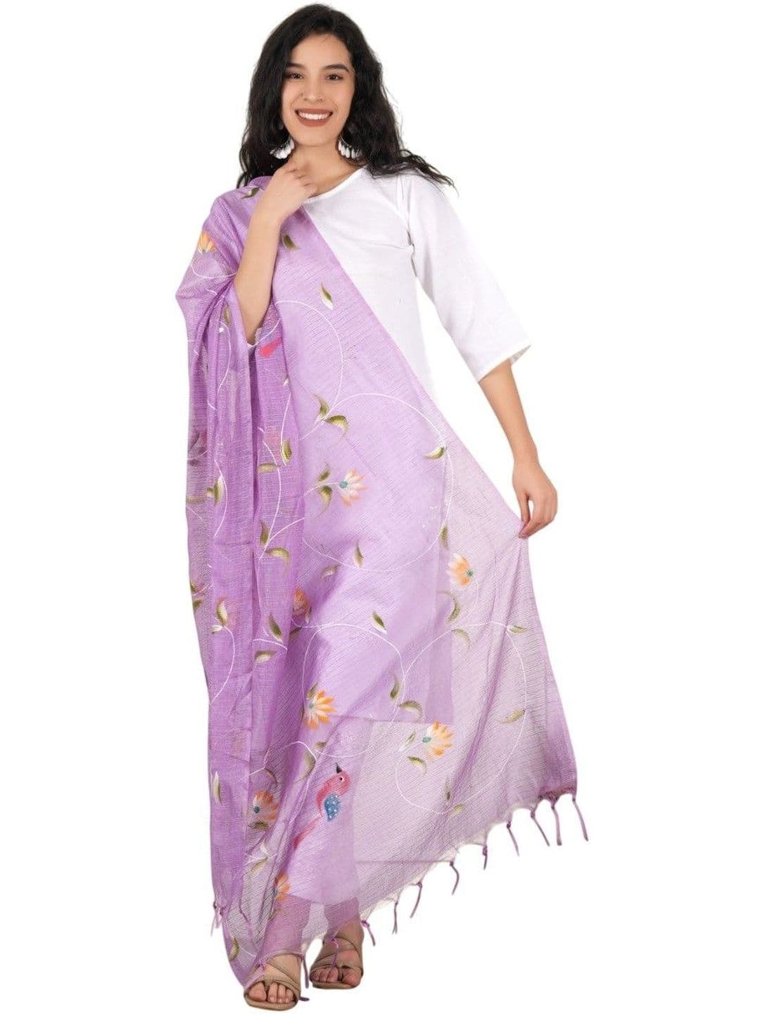 A R SILK Printed Dupatta - view 1