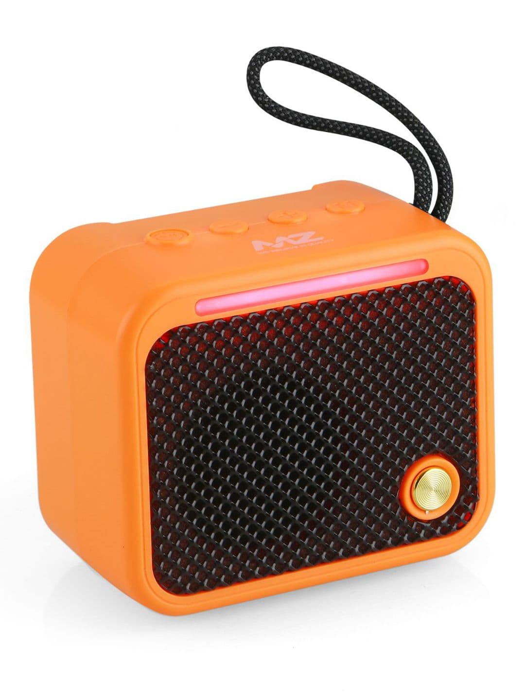 MZ Orange-Colored M19 Portable Bluetooth With Dynamic Sound & High Bass Speaker