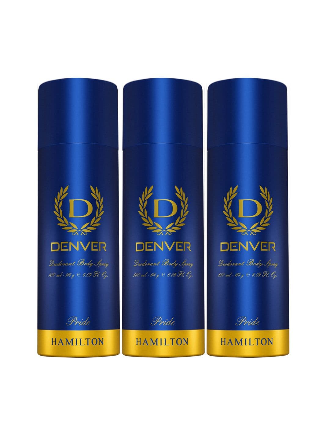 Denver Men Set of 3 Pride Hamilton Deodorant Body Spray - 180 ml each - view 1