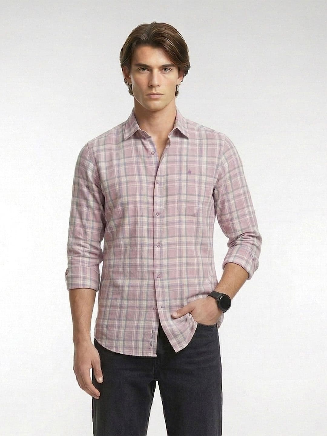 French Connection Checked Cotton Casual Shirt - view 1