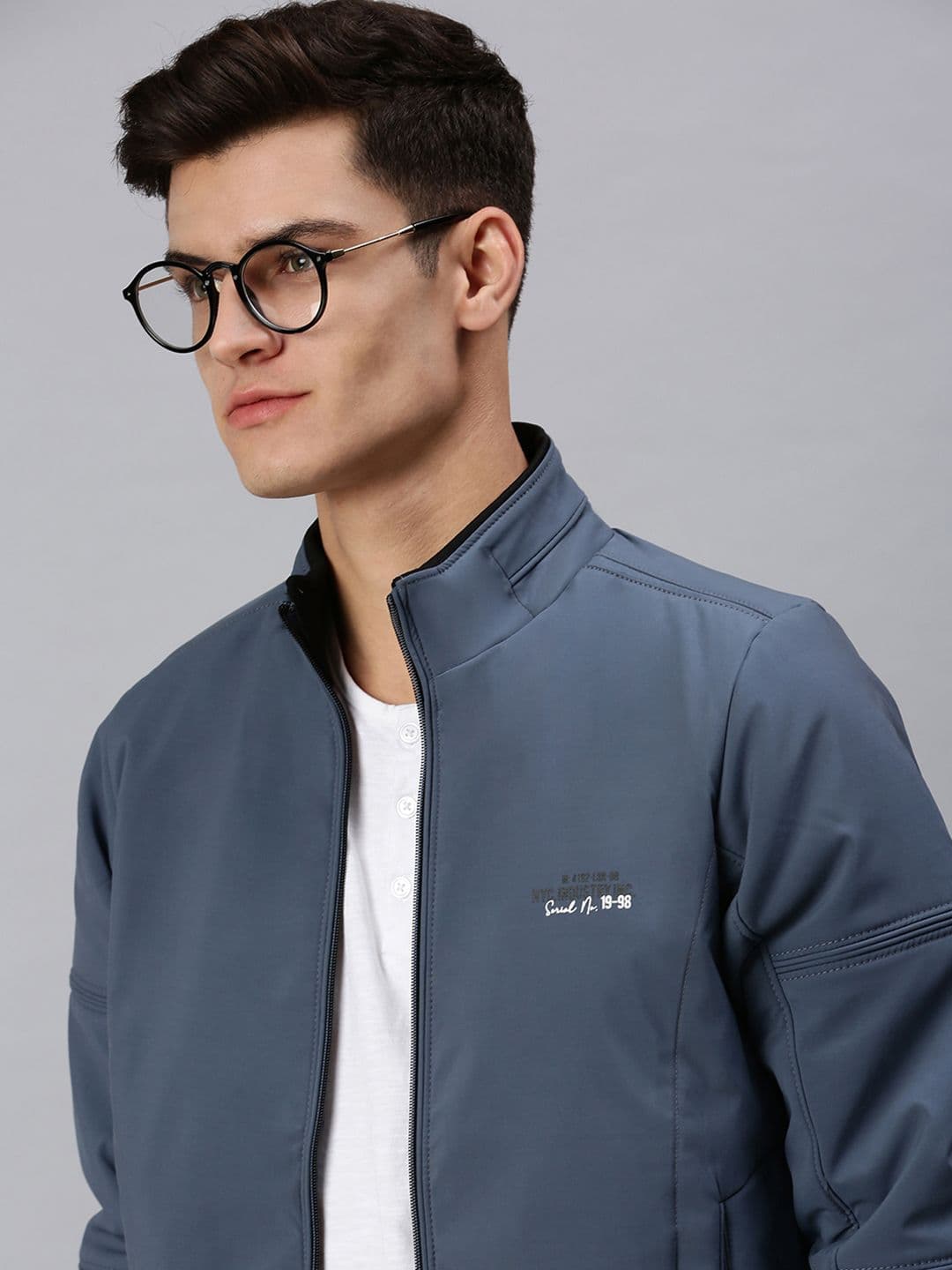 SHOWOFFFF Men Typography Lightweight Bomber Jacket - view 1