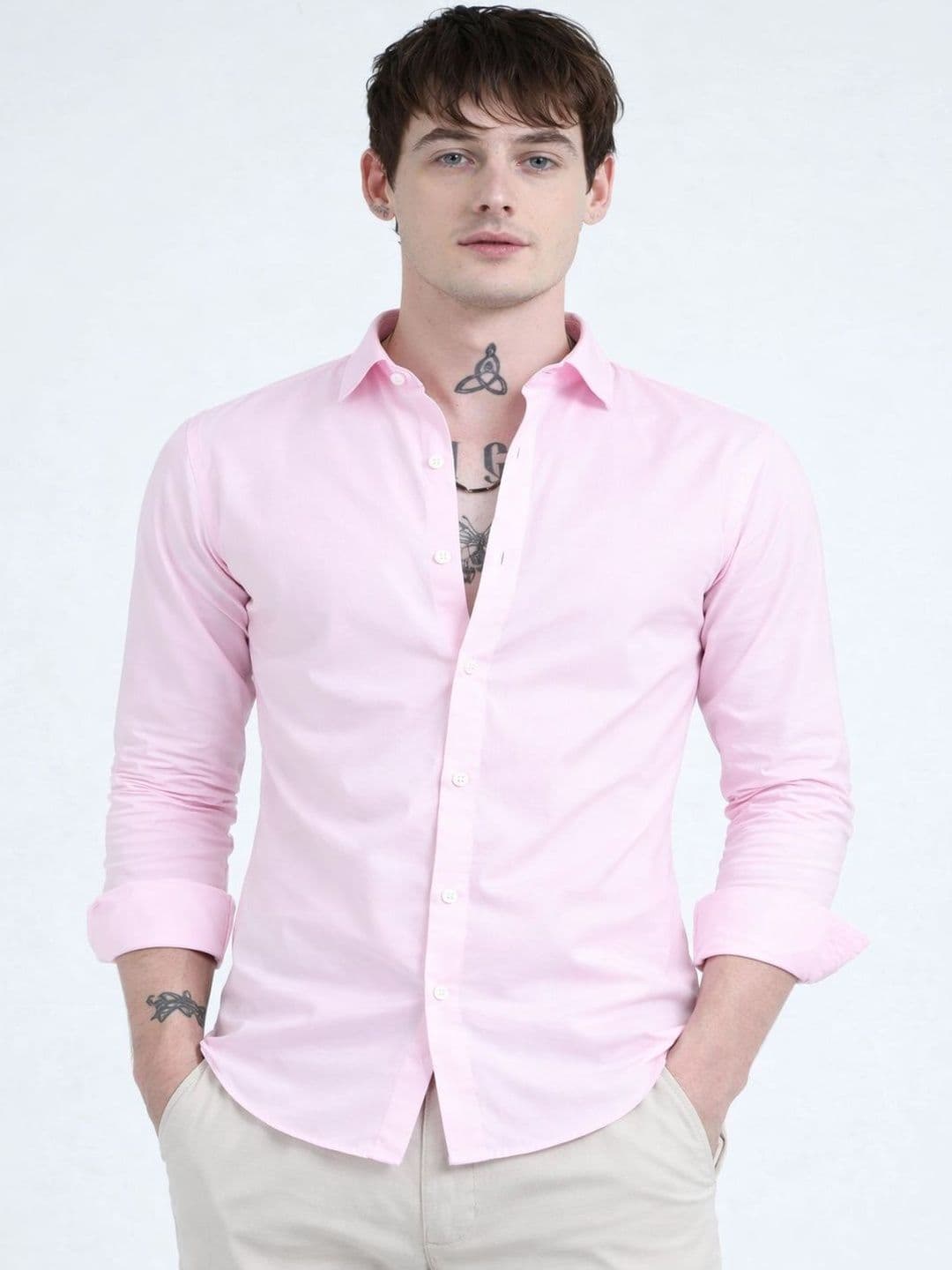 PACTIMO Men Classic Slim Fit Casual Shirt - view 1