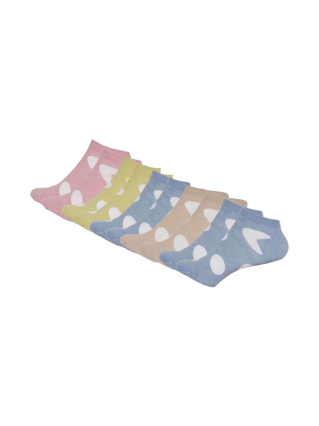 Blacktank Men Pack of 6 Cotton Blend Assorted Ankle Length Socks - view 1