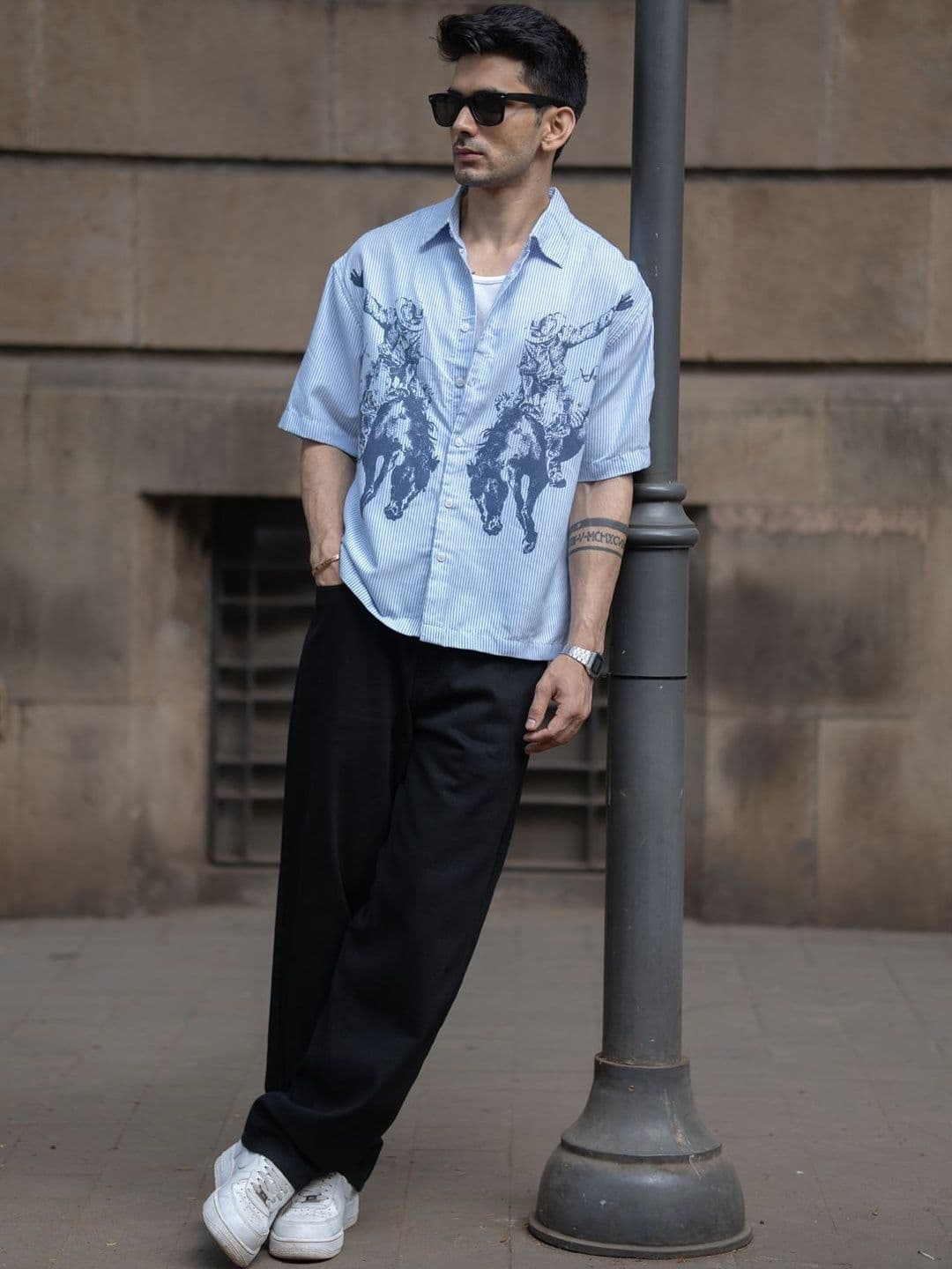 Powerlook Men Boxy Striped Casual Shirt - view 1