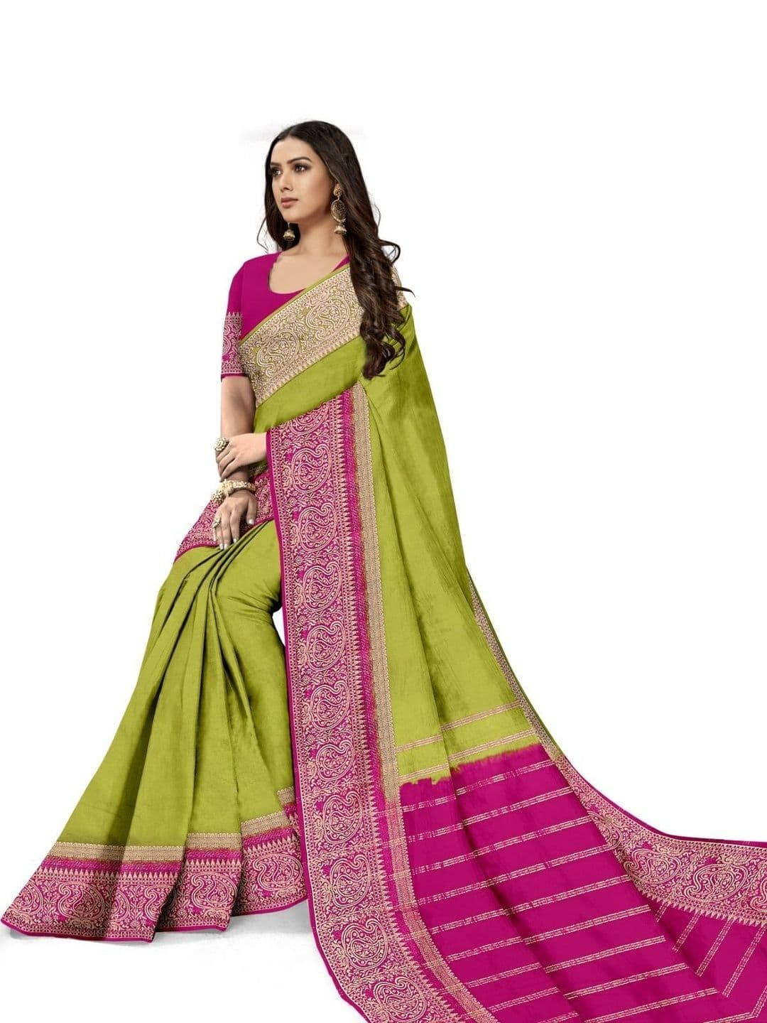 JERAVI Enterprise Pure Crepe Mysore Silk Saree - view 1