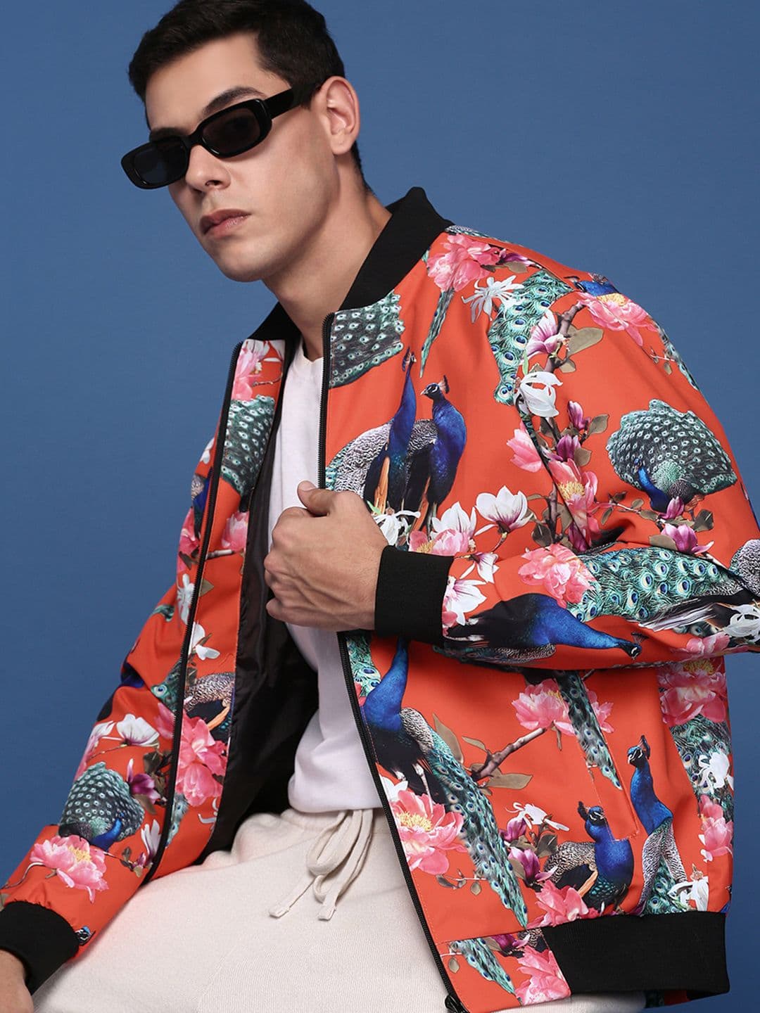SHOWOFFFF Men Floral Lightweight Bomber Jacket - view 1