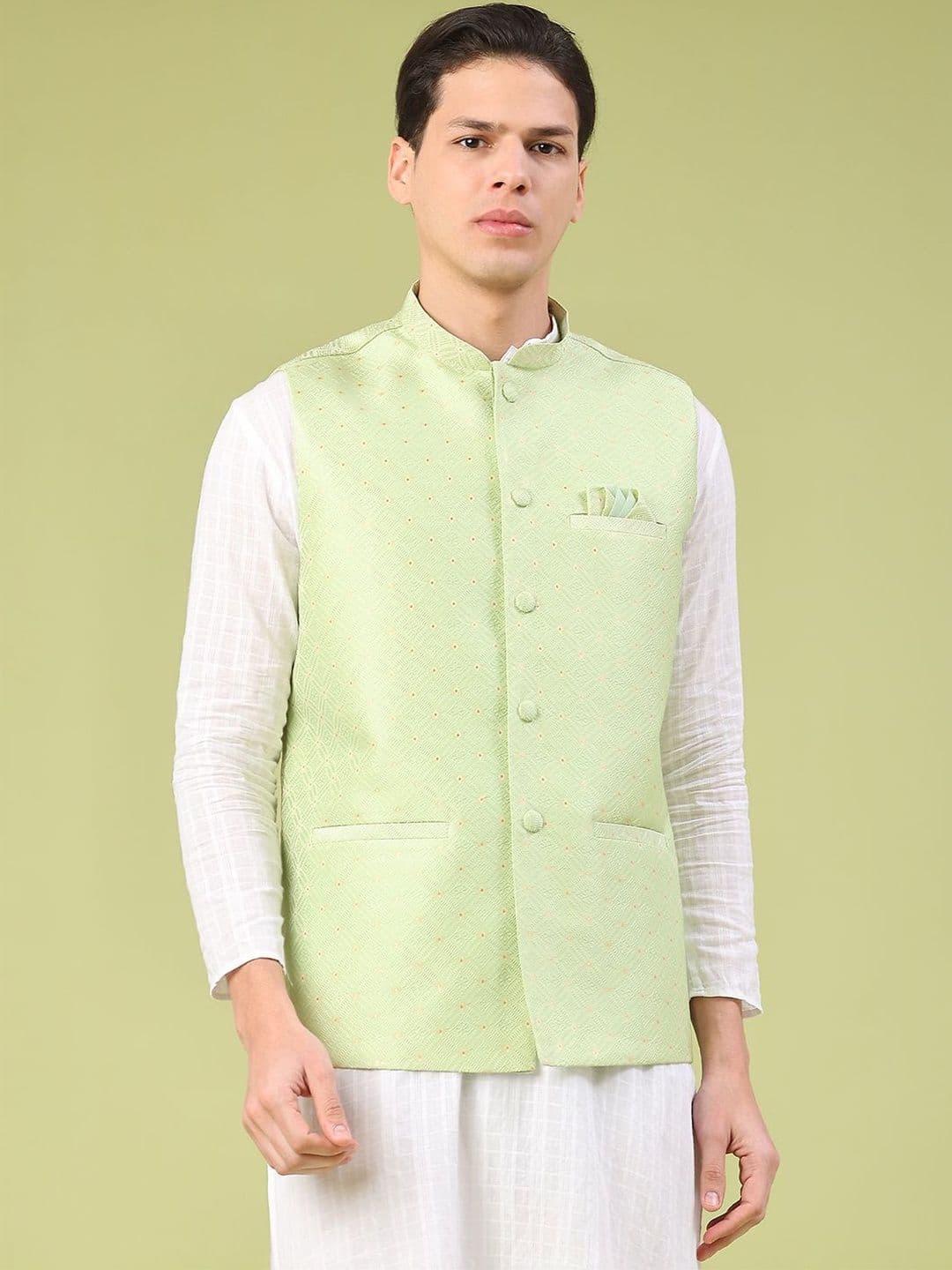 V-Mart Woven Nehru Jackets - view 1
