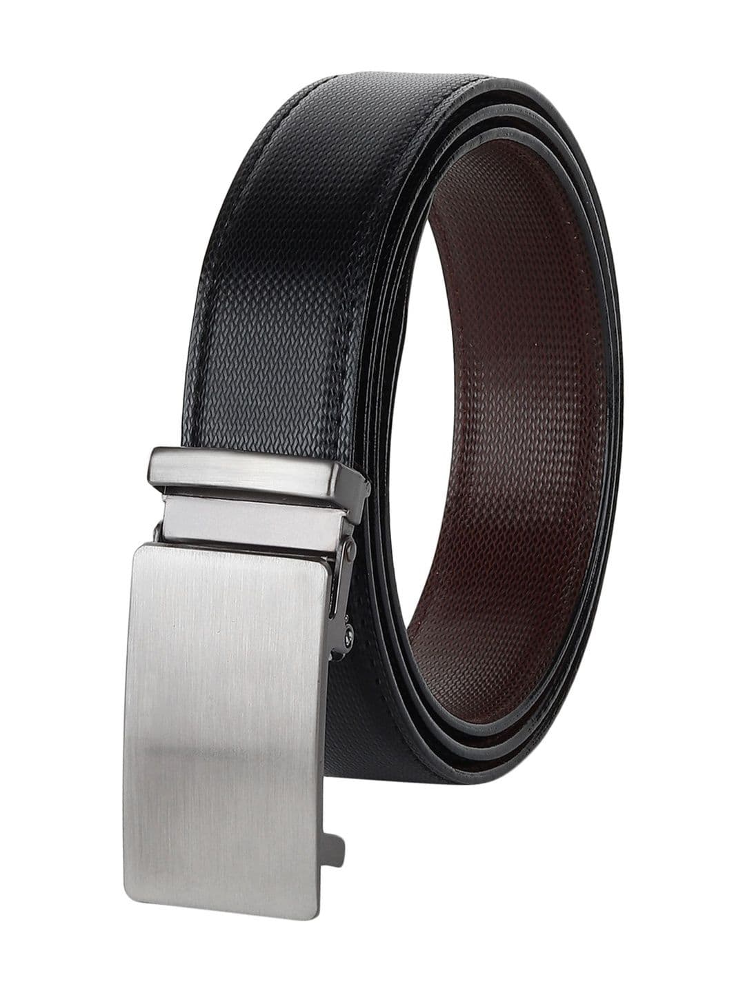 The Roadster Lifestyle Co Textured Belt With Auto lock Buckle - view 1