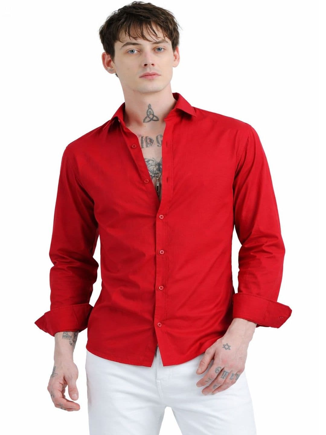 PACTIMO Men Classic Slim Fit Casual Shirt - view 1