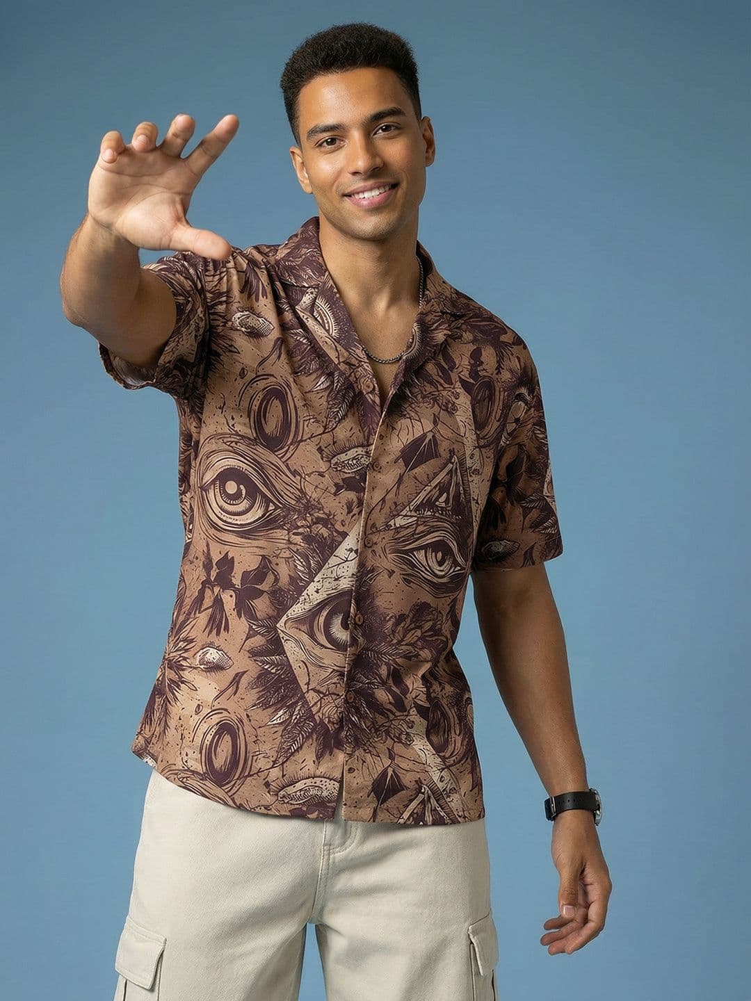 HERE&NOW Men Printed Relaxed Fit Casual Shirt - view 1