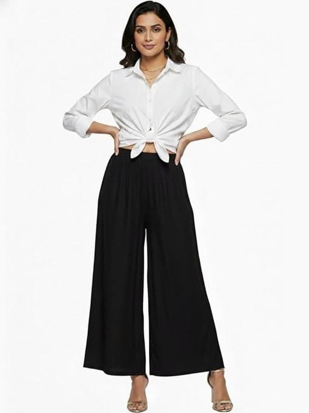 Thrifty Thread Women Liva Ethnic Palazzos - view 1