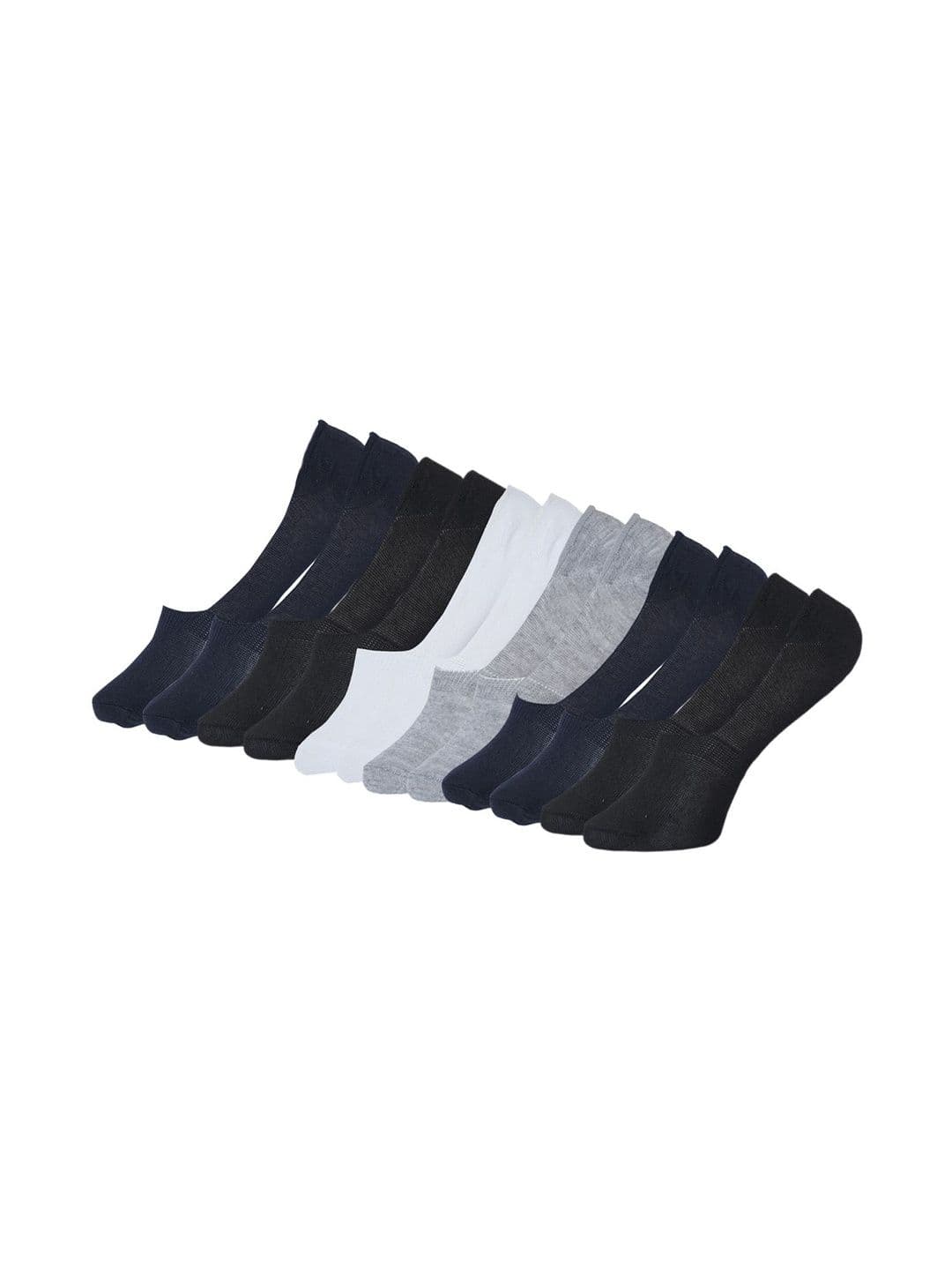 Blacktank Men Pack of 6 Cotton Blend Assorted Ankle Length Socks - view 1