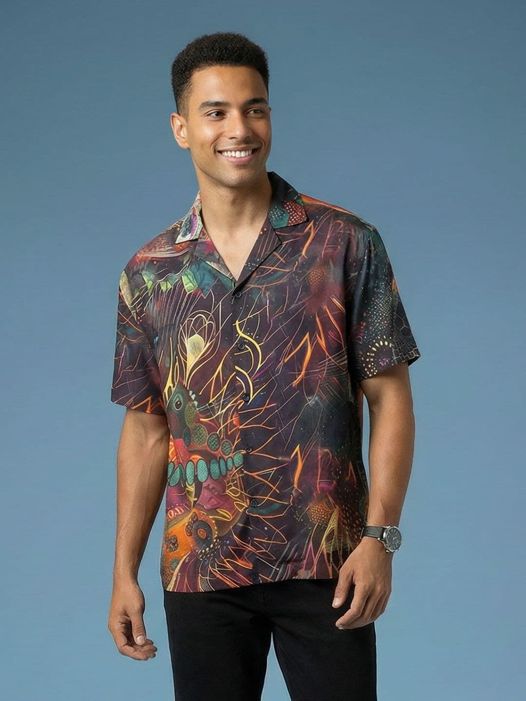 HERE&NOW Printed Relaxed Fit Shirt - view 1