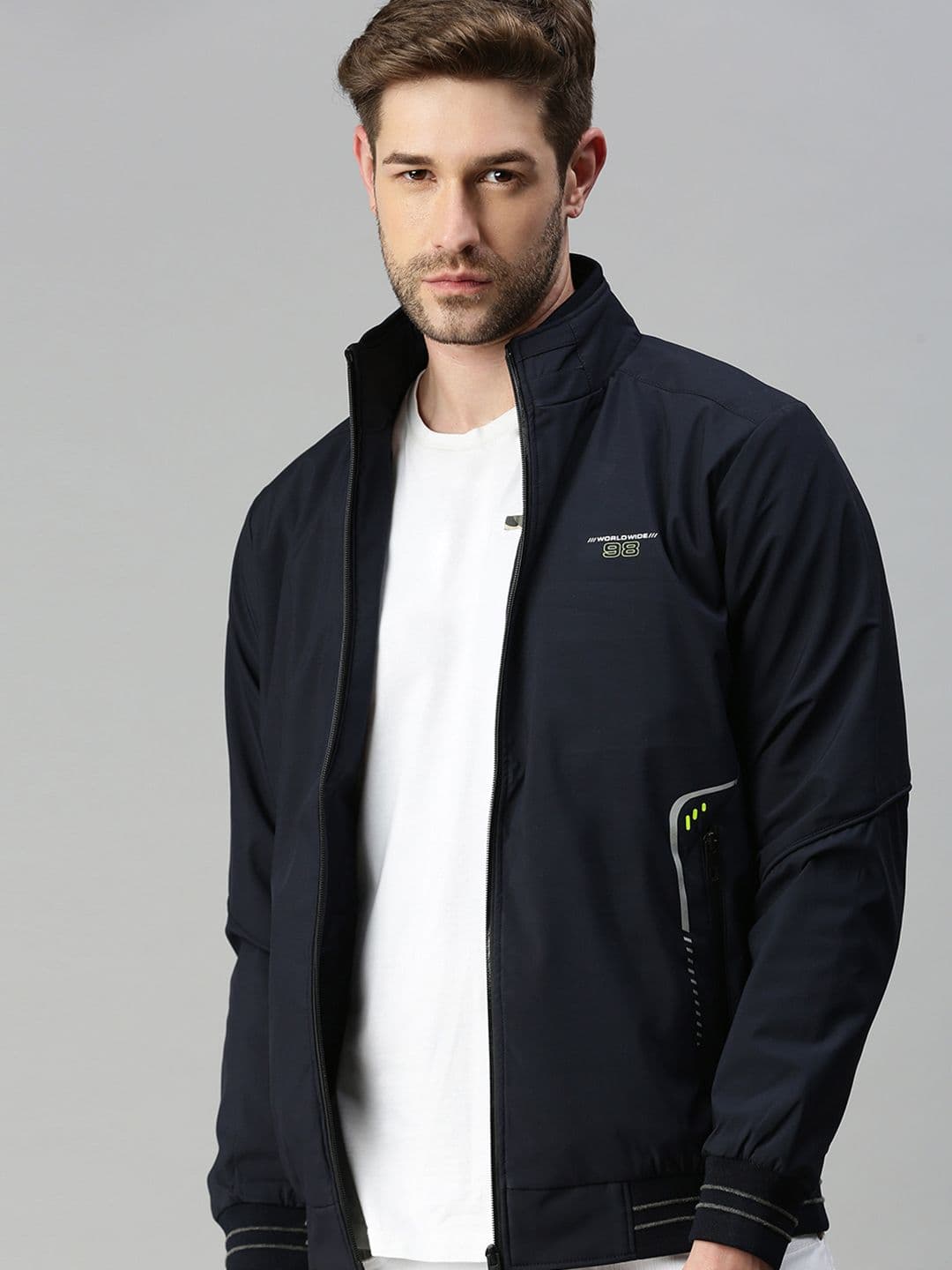 SHOWOFFFF Men Brand Logo Lightweight Bomber Jacket - view 1