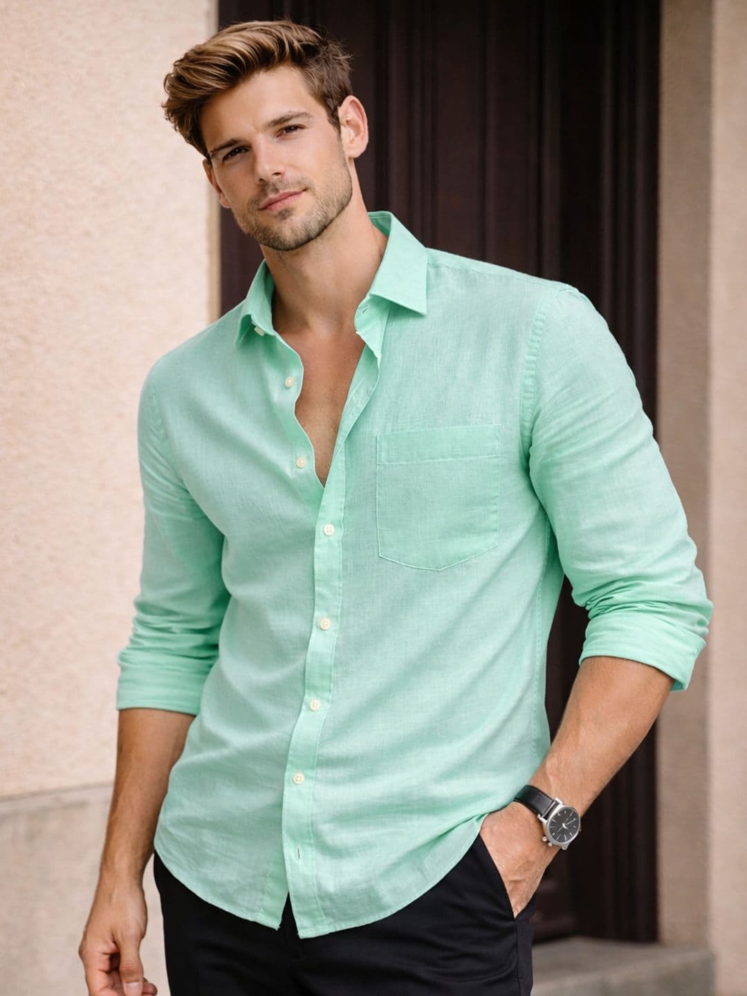 HERE&NOW Men Smart Casual Shirt - view 1