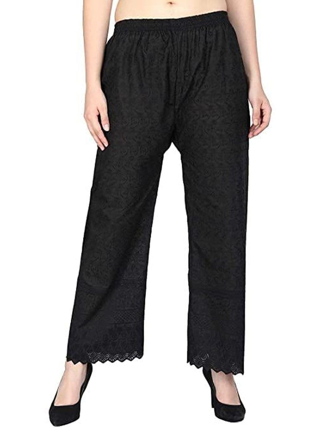 Thrifty Thread Women Ethnic Motifs Embroidered Handloom Ethnic Palazzos - view 1