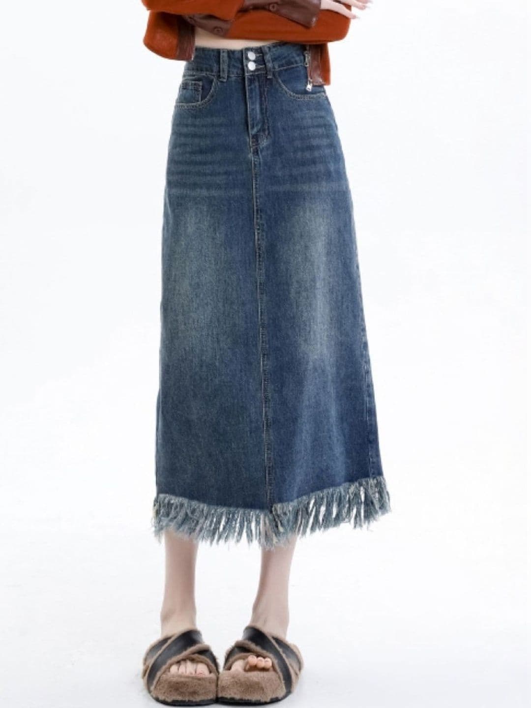 Suo Women Maxi Straight Skirt - view 1