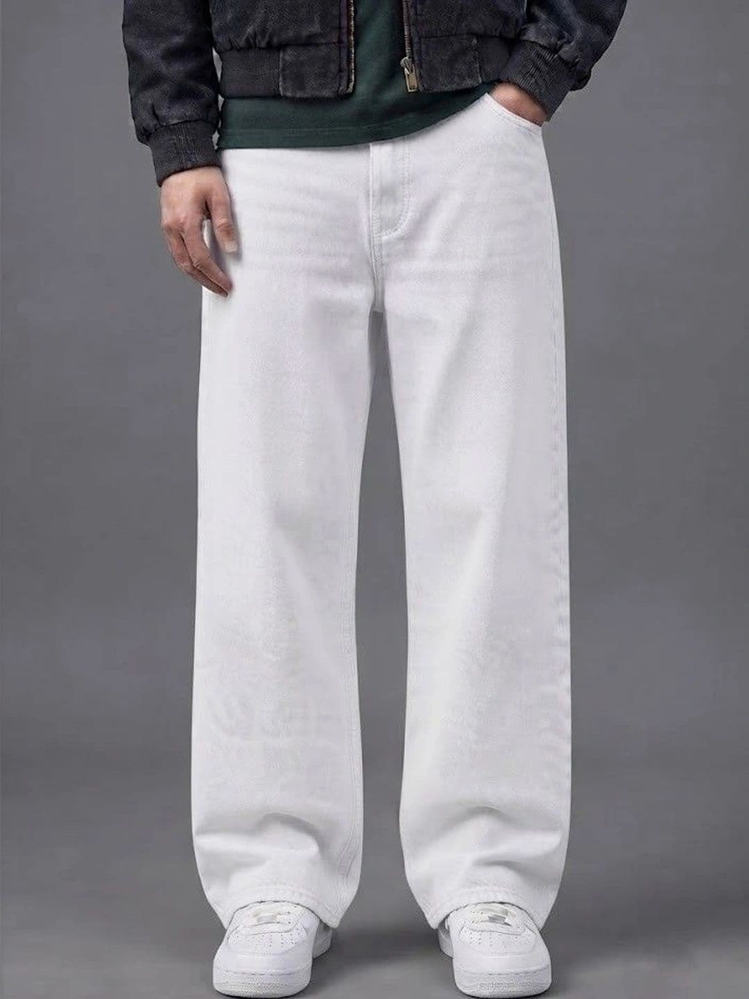 Ds Fashion Men Wide Leg Mid-Rise Jeans - view 1