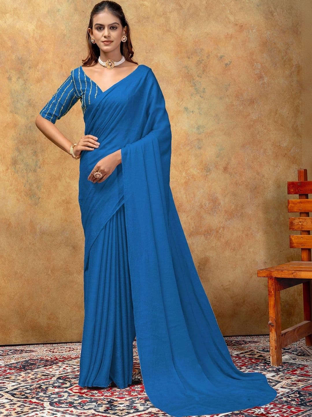 Mitera Poly Chiffon Designer Saree - view 1