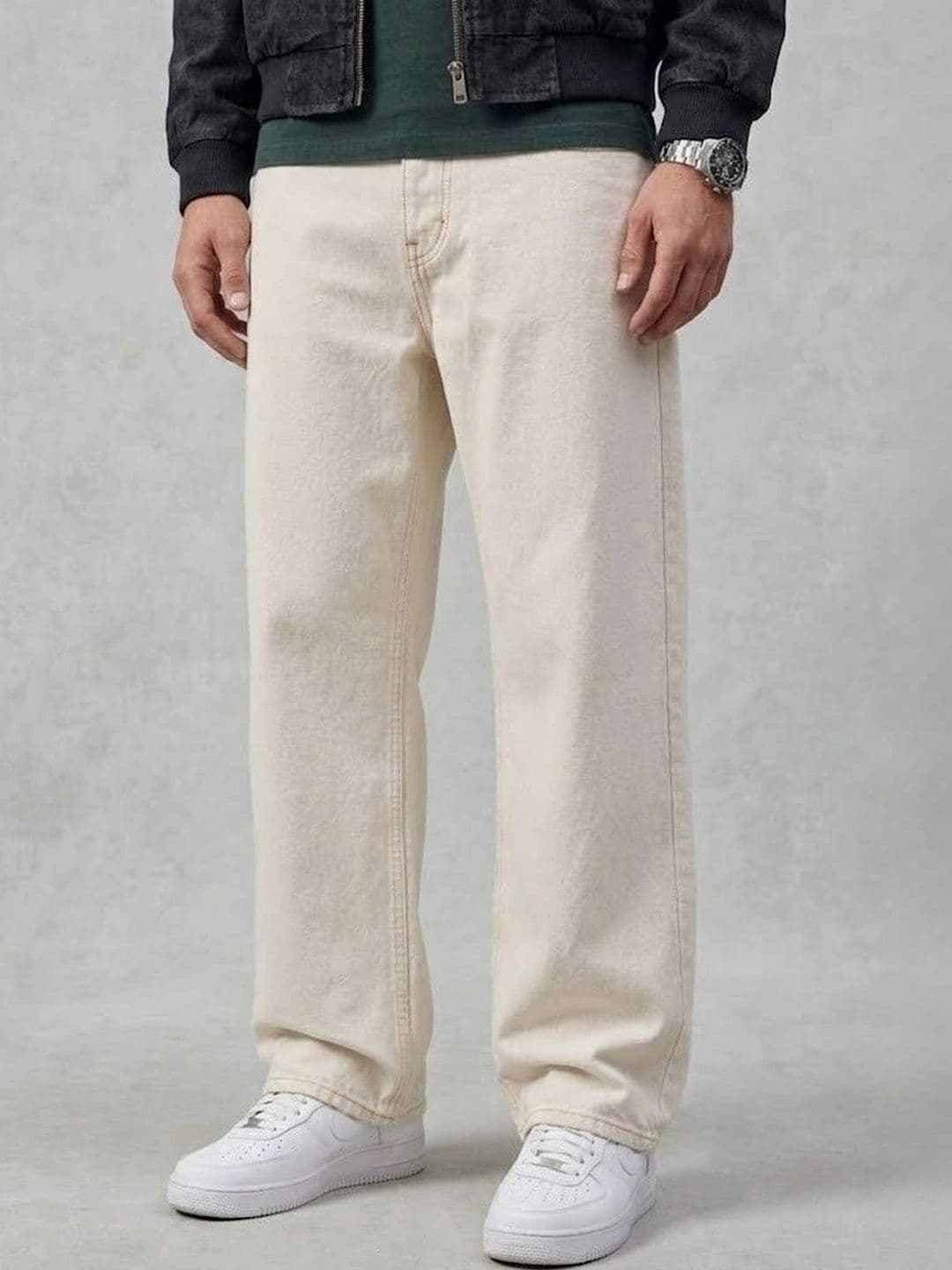 Ds Fashion Men Wide Leg Mid-Rise Jeans - view 1