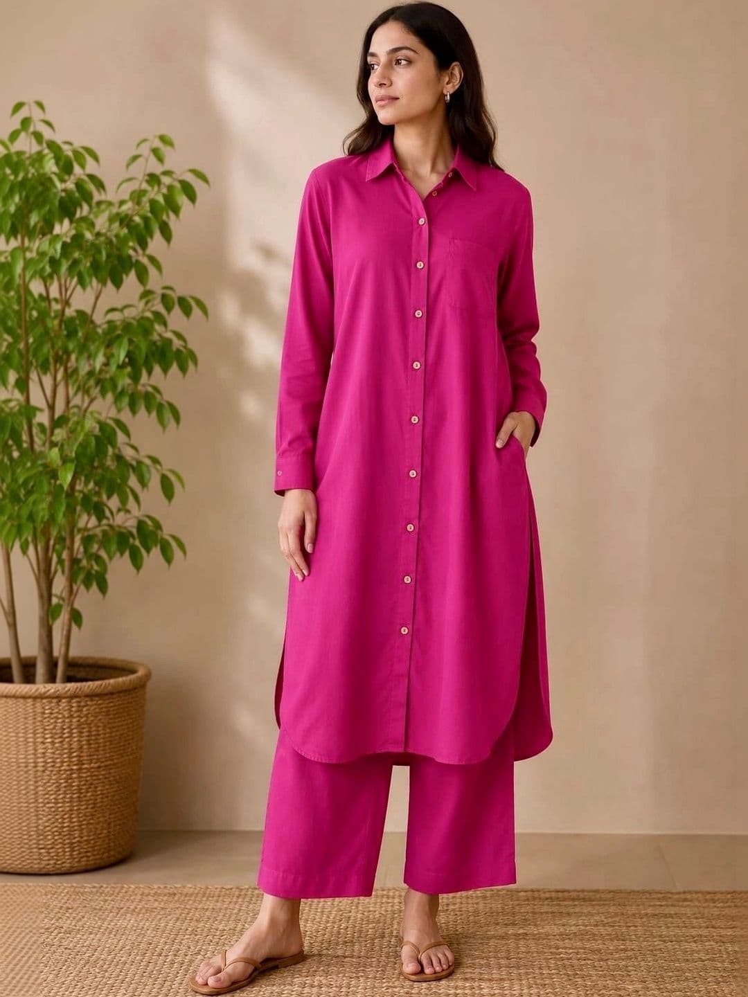 TARA-C-TARA Women Regular Kurta with Palazzos - view 1