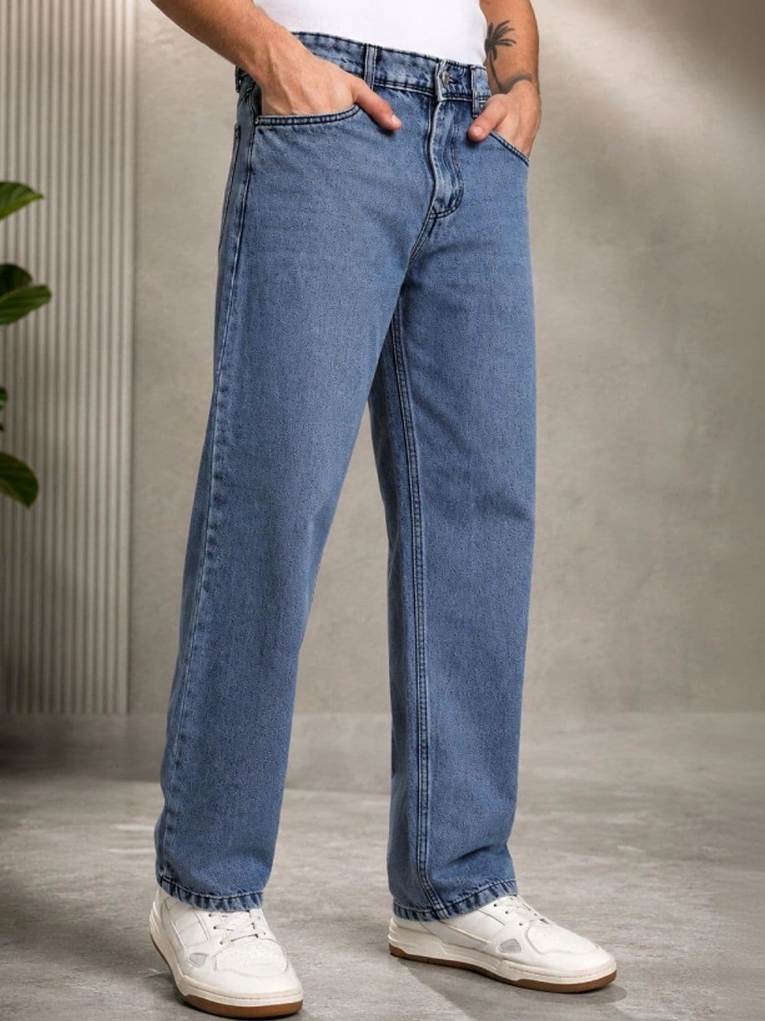 R.Code by The Roadster Life Co. Men Comfort Straight Fit Mid-Rise Jeans - view 1