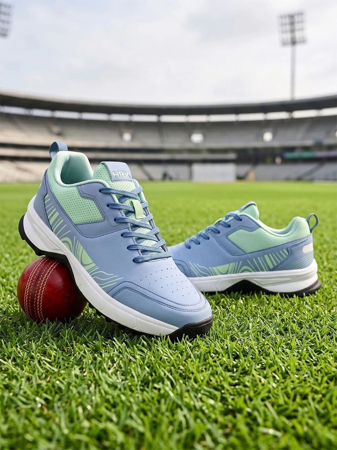 HRX by Hrithik Roshan Men Mesh Cricket Non-Marking Shoes - view 1