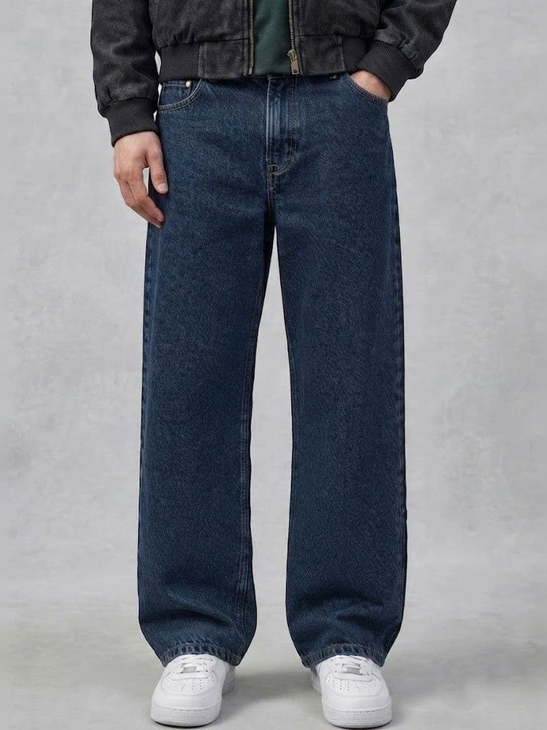 Ds Fashion Men Wide Leg Mid-Rise Jeans - view 1