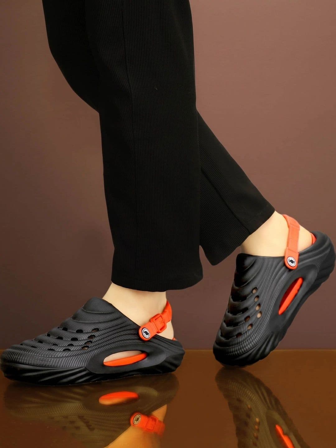 INKLENZO Men Lightweight Perforated Casual Slip-On Clogs with Adjustable Strap - view 1
