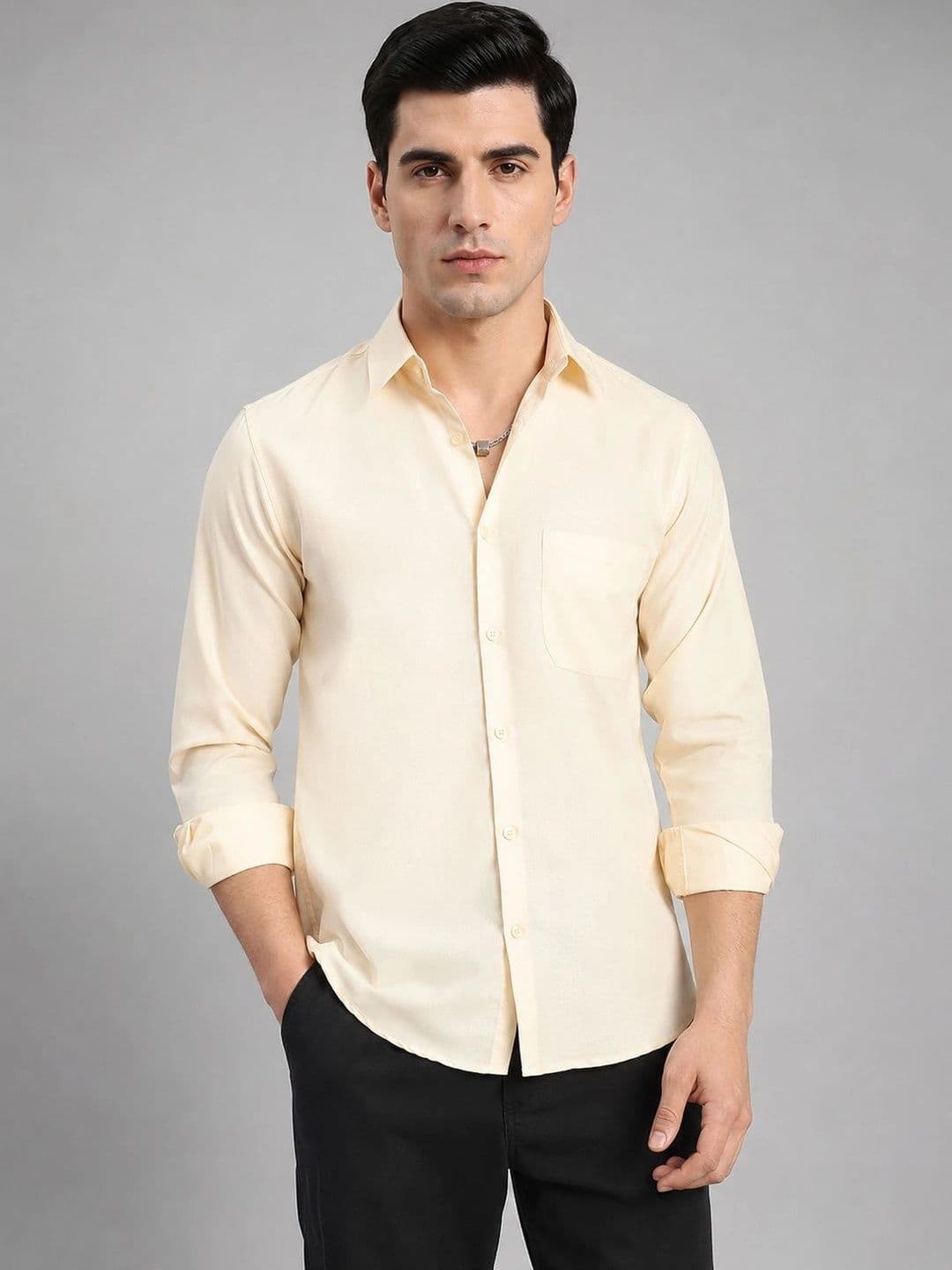 R.Code by The Roadster Life Co. Men Classic Casual Shirt - view 1