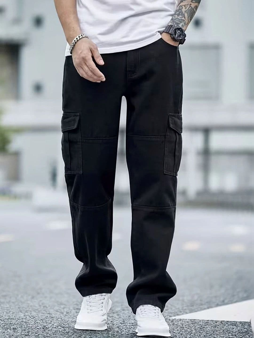 MAKPAK Men Jean Relaxed Fit Mid-Rise Stretchable Jeans - view 1