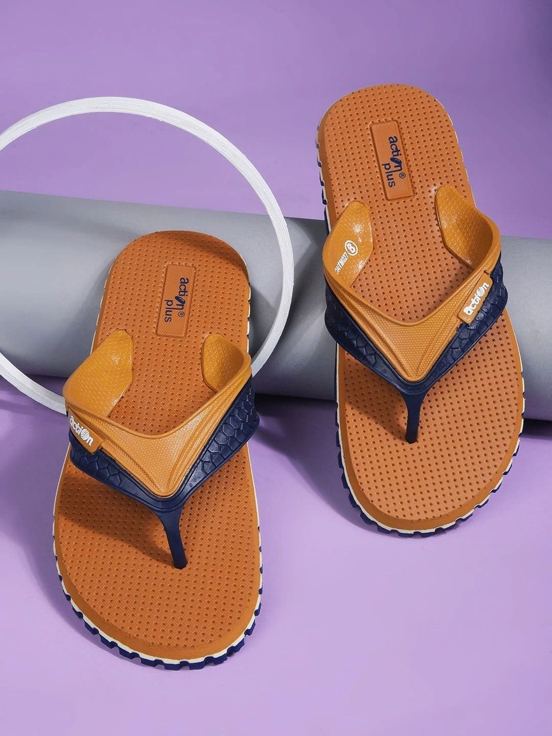Action EVA Flotter Men Colourblocked Rubber Thong Flip-Flops - view 1