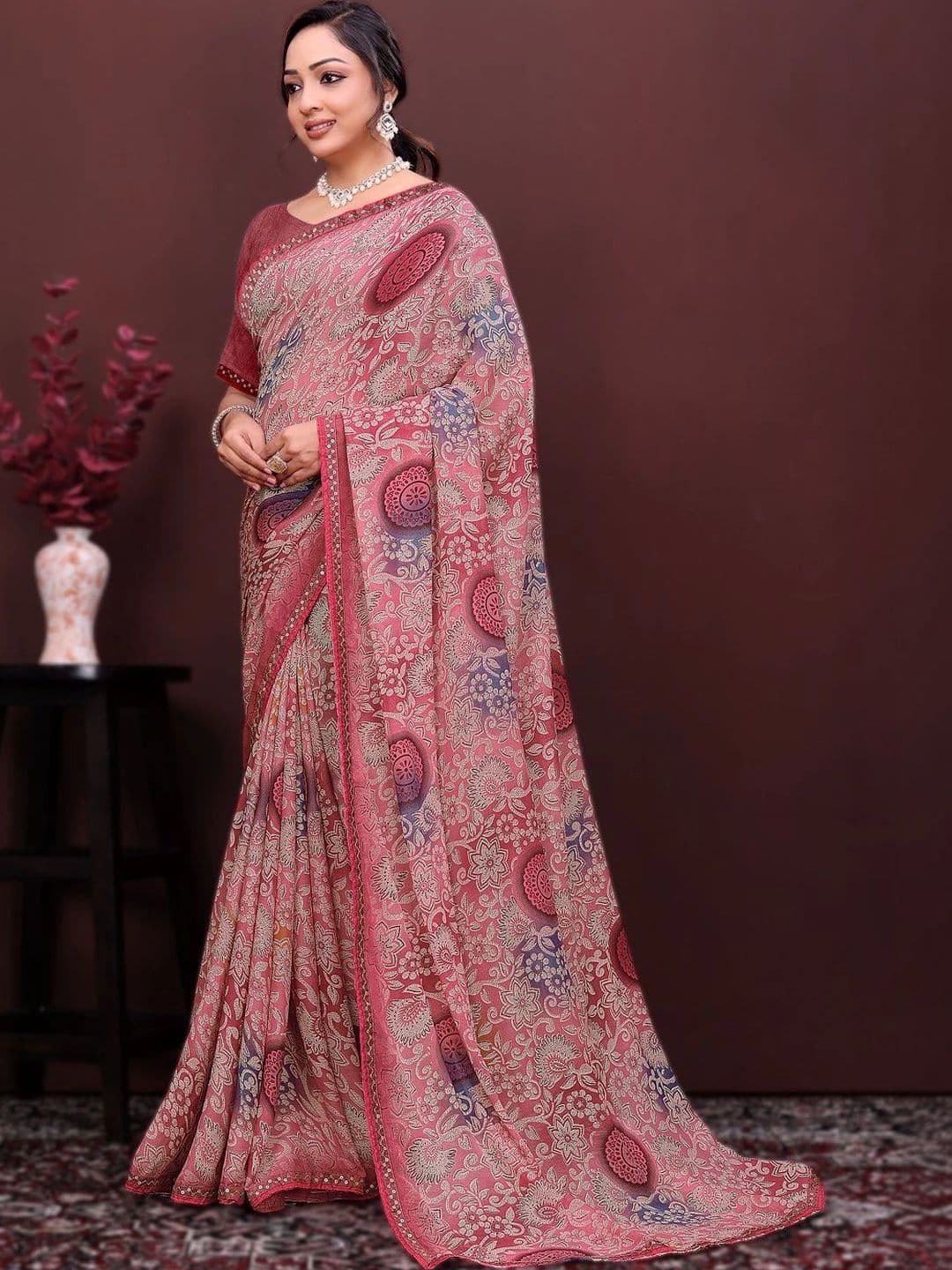 KANURIKAA Paisley Printed Sambalpuri Saree - view 1