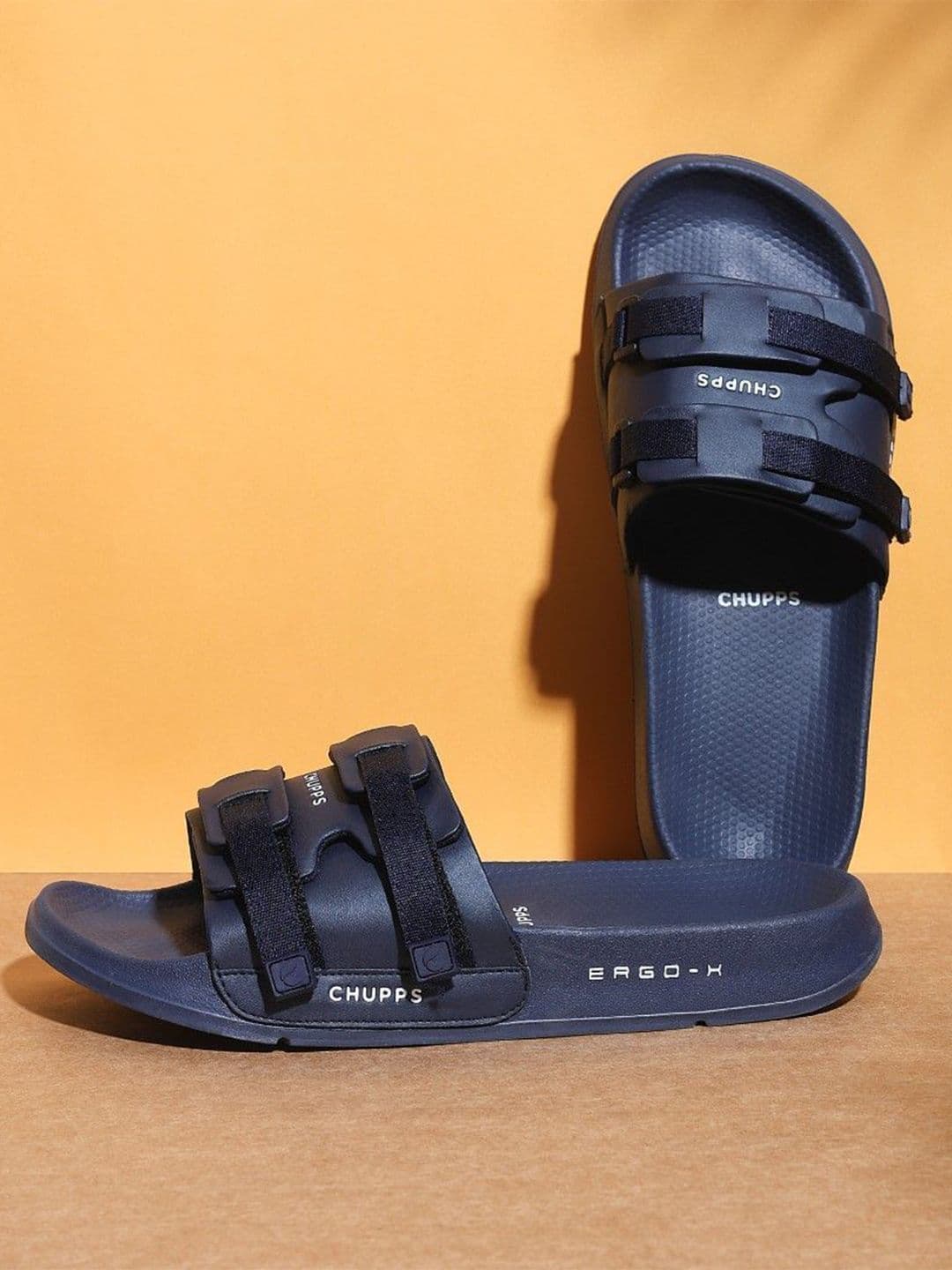 CHUPPS Men Navy Orthopedic Comfort Casual Wear Sliders - view 1