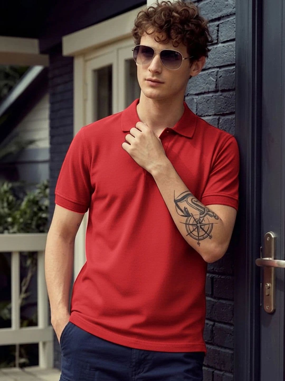 kanhuzzz Men Polo Collar T-shirt - view 1