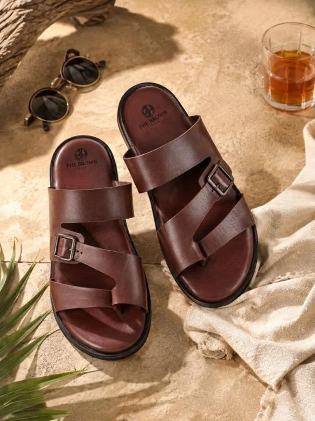 The Brown Hide Vellaro Comfort Sandal - view 1