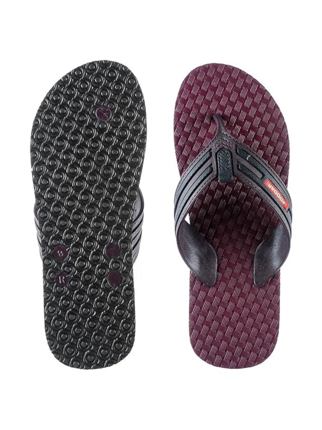 Poddar Men Rubber Thong Flip-Flops - view 1