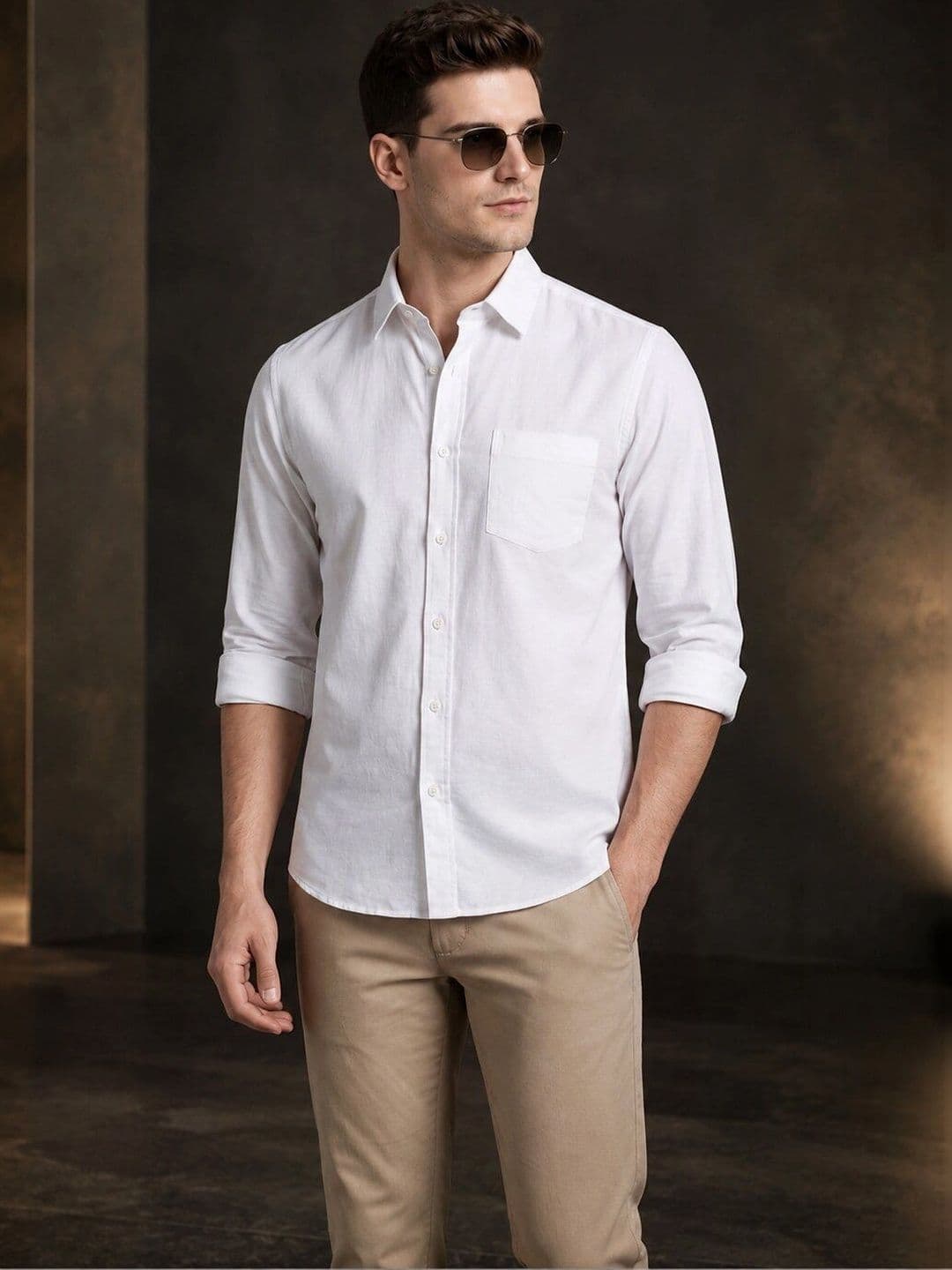 Turtle Men Relaxed Slim Fit Casual Shirt - view 1