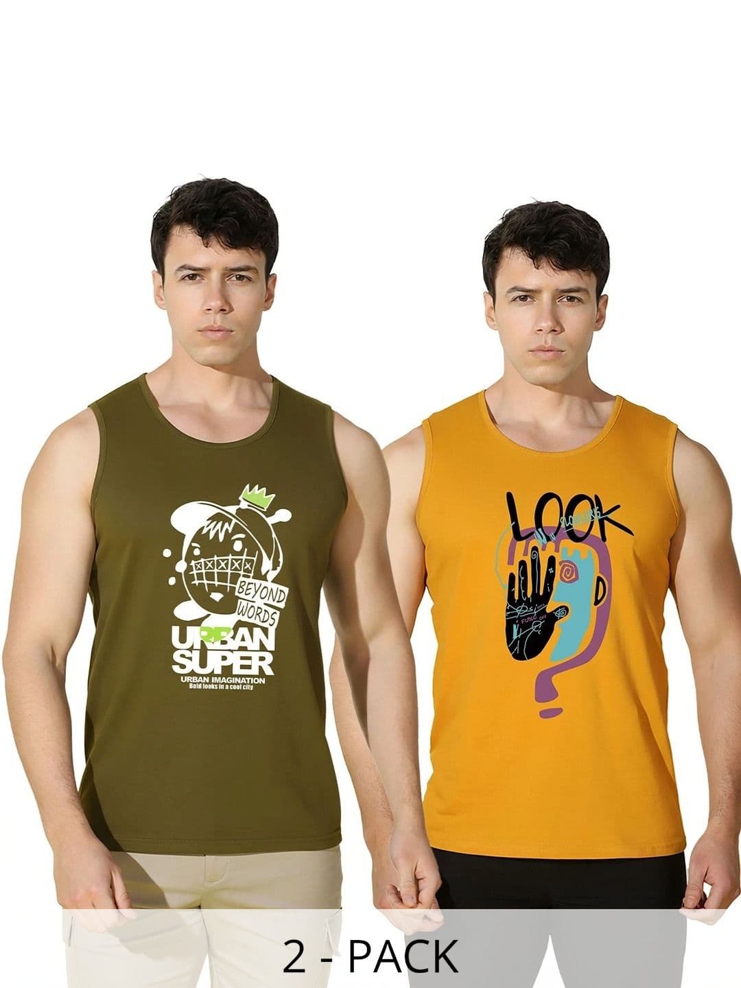 MINISTRY OF FRIENDS Men Pack of 2 Printed T-shirt - view 1