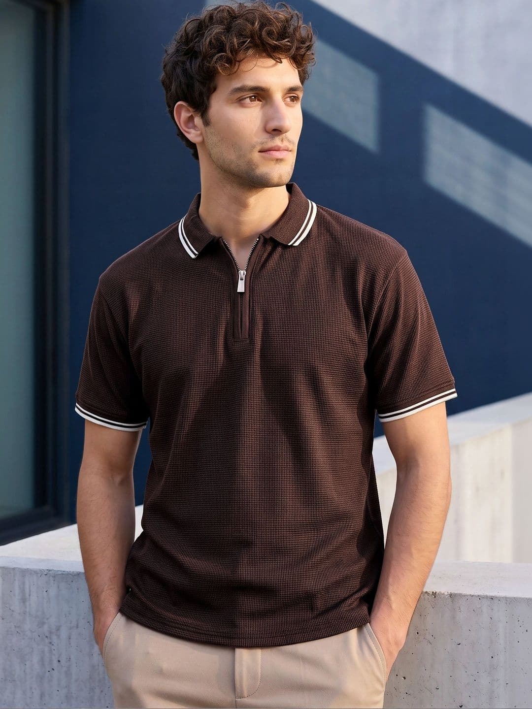 Beyoung Men Polo Collar T-shirt - view 1