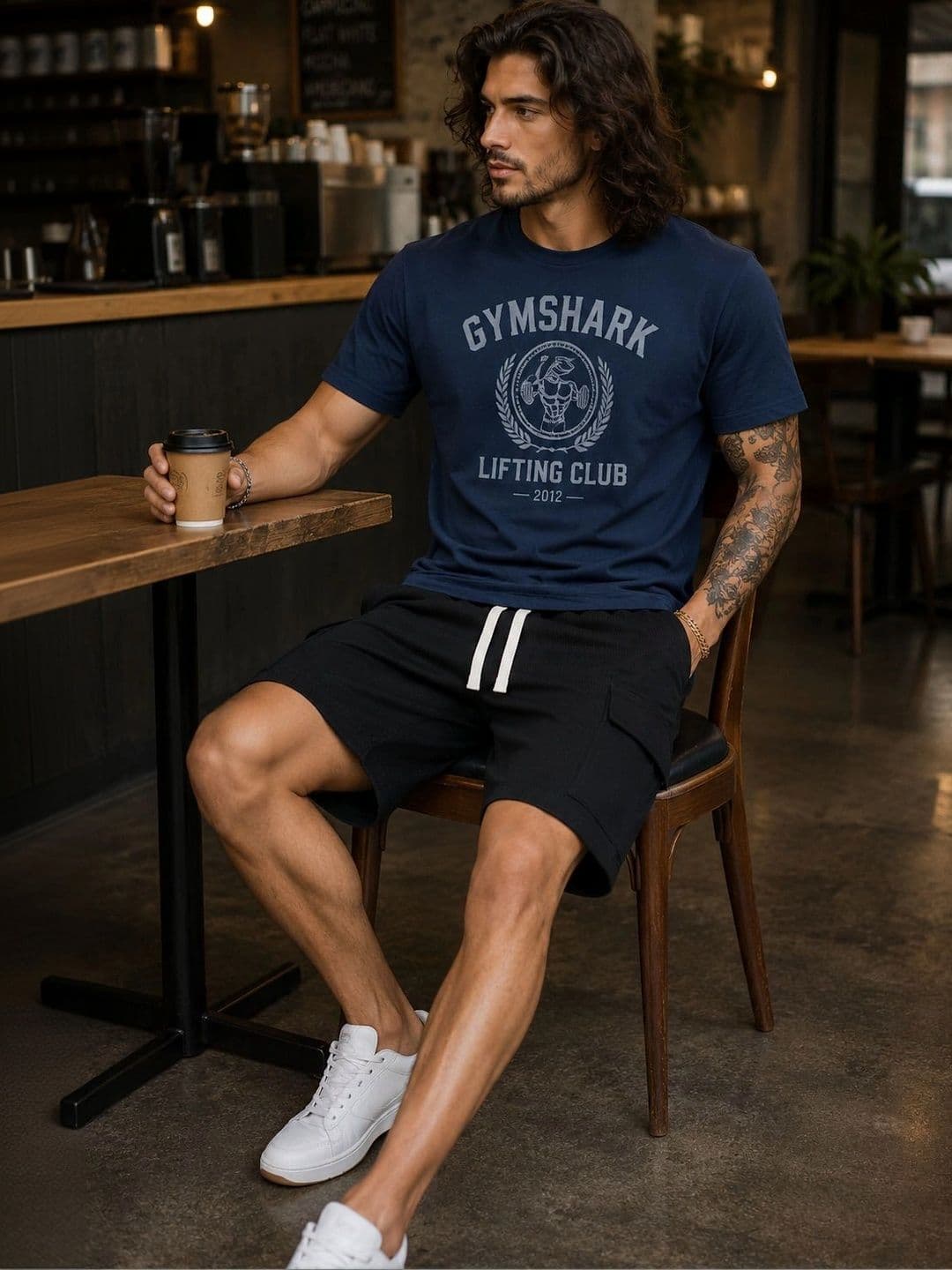 HERE&NOW Men Solid Regular Fit Mid-Rise Cargo Shorts - view 1