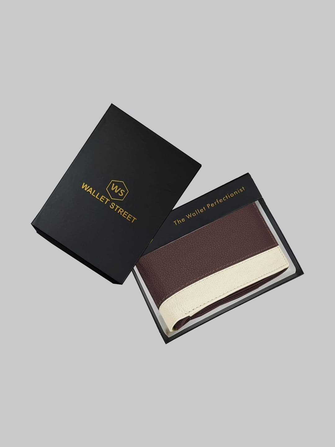 WALLET STREET Men Colourblocked Leather Two Fold Wallet - view 1