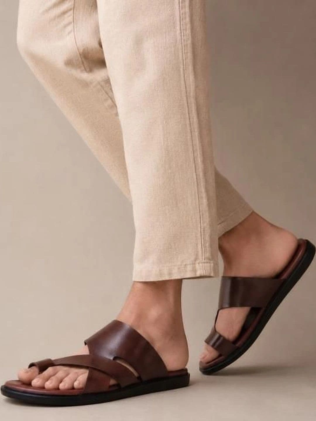 The Brown Hide Aurelio Comfort Sandal - view 1