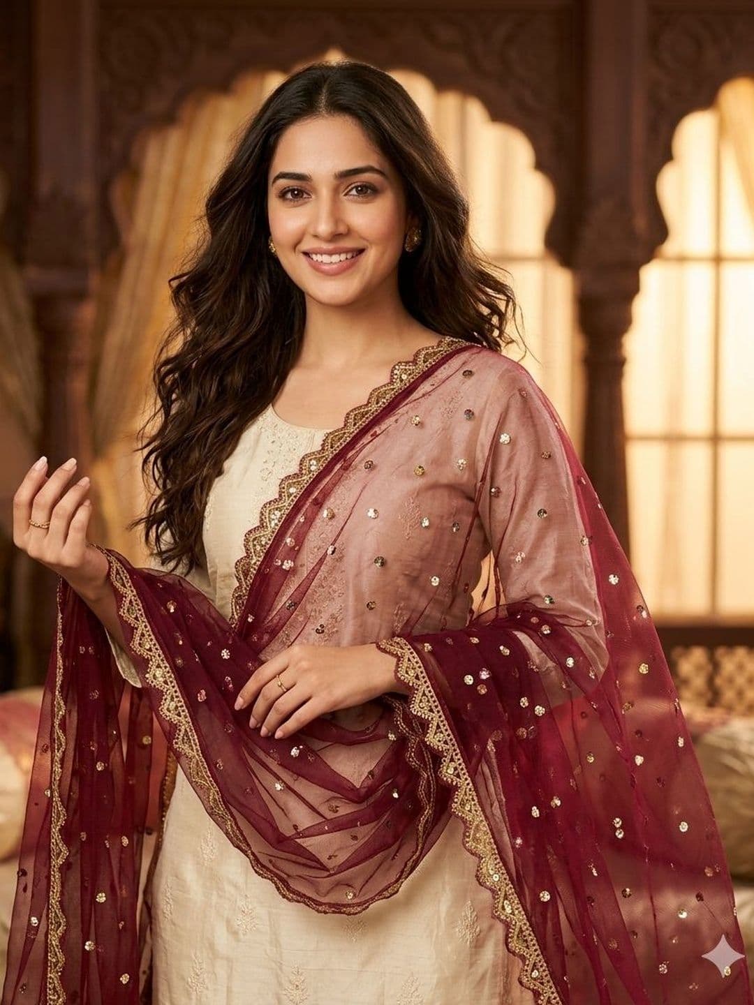 Navti Creations Dupatta with Sequinned - view 1